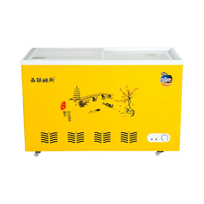 Flat Glass Ice Cream Freezer price